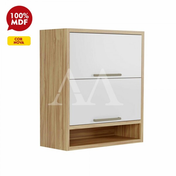 ARMARIO RONIPA 2P. ABRIR BASCULANTE  SYRAH 80CM AMENDOA/OFF WHITE