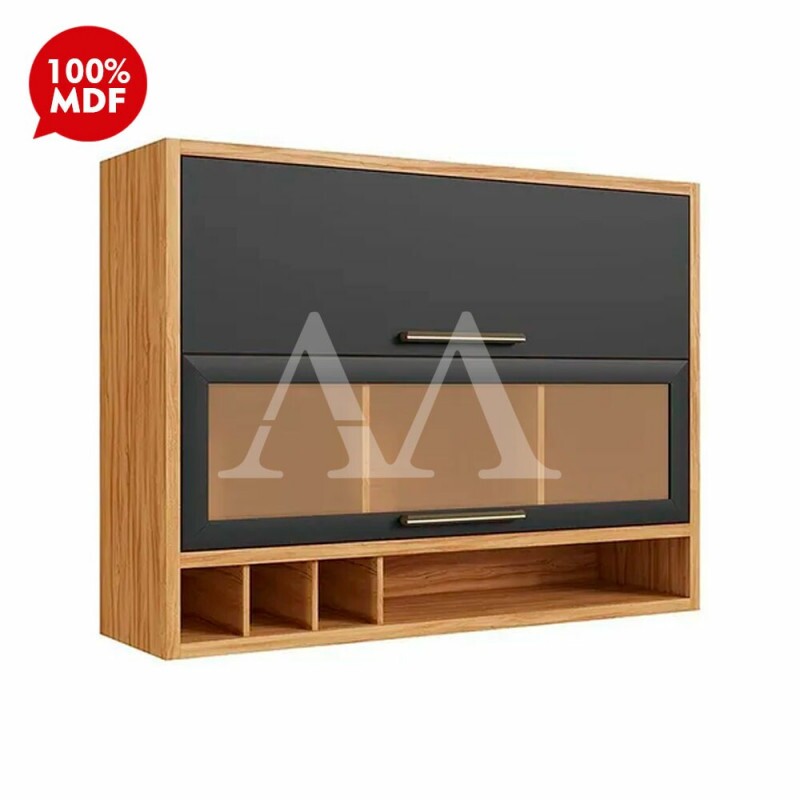 ARMARIO RONIPA 2P. ABRIR BASCULANTE REFLECTA SYRAH 120CM AMENDOA/CHUMBO