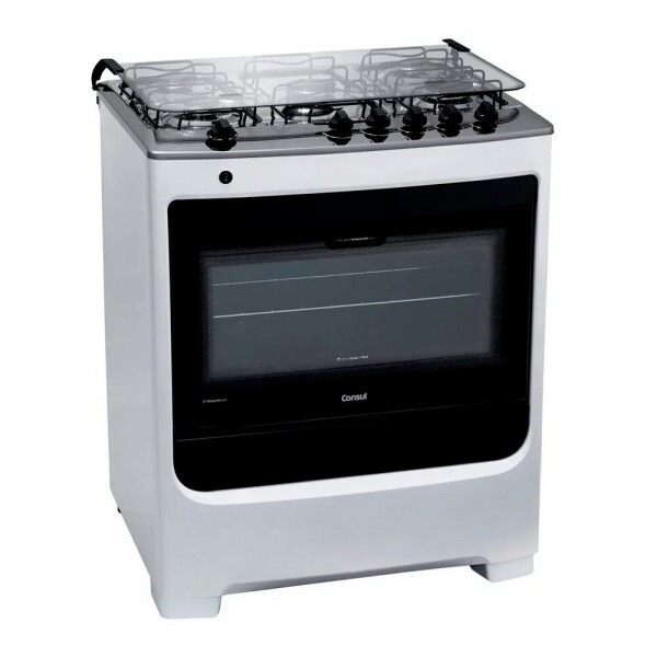 FOGAO  5B CONSUL CFS5NA MESA INOX BRANCO