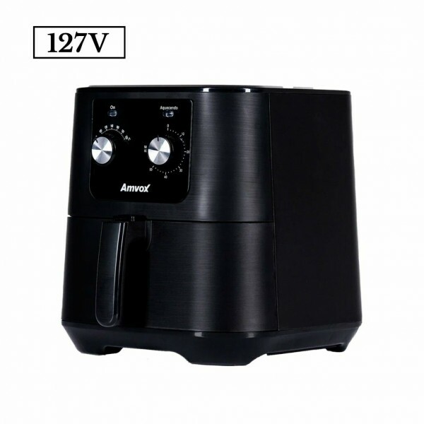 FRITADEIRA 7L AMVOX AIR FRYER ANALOGICA ARF1255 1700W 110V INOX/PRETA