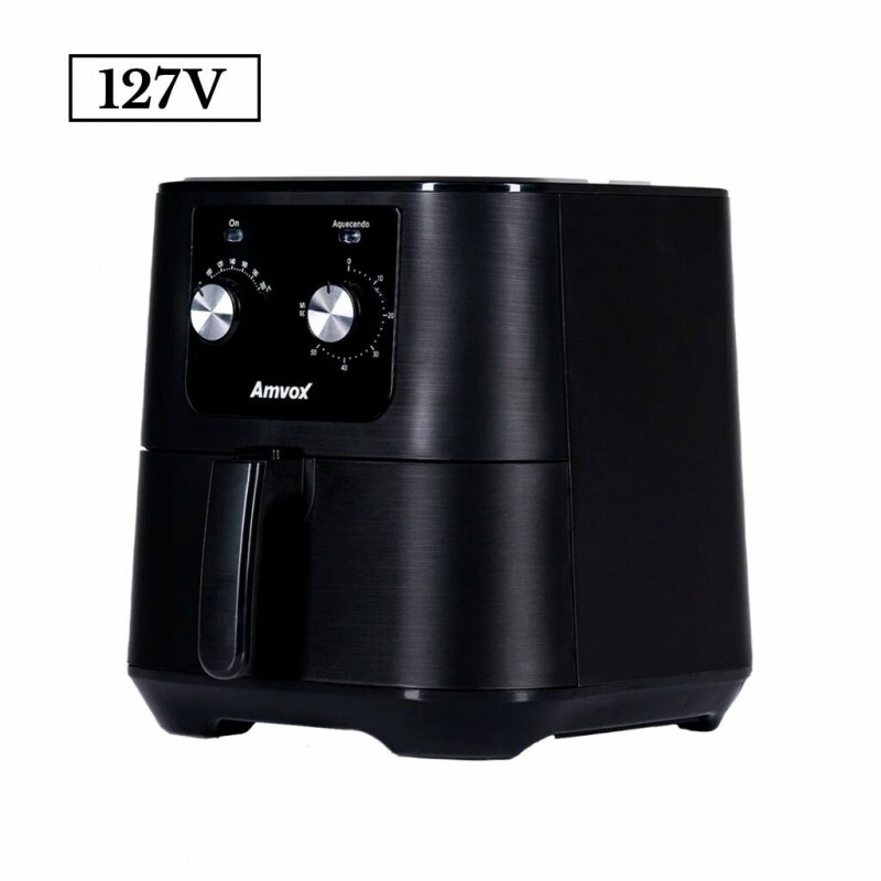 FRITADEIRA 7L AMVOX AIR FRYER ANALOGICA ARF1255 1700W 110V INOX/PRETA FRITADEIRA 7L AMVOX AIR FRYER ANALOGICA ARF1255 1700W 110V INOX/PRETA