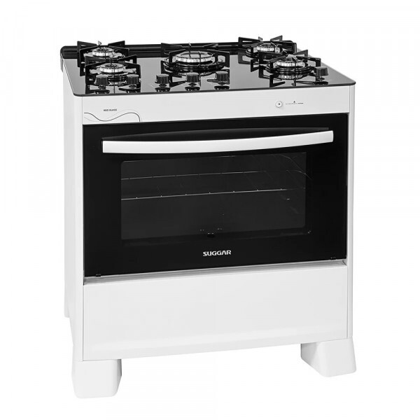 FOGAO 5B SUGGAR NEOGLASS MESA VIDRO BRANCO FGVNG510BR