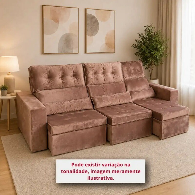 ESTOFADO RG ROBUST RETRATIL 3.0 MARROM INCA 17
