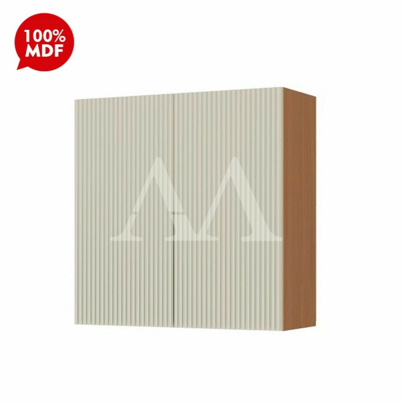 ARMARIO NESHER 2P ABRIR SIMONE MENDES 80CM CARVALHO/GREIGE 500961