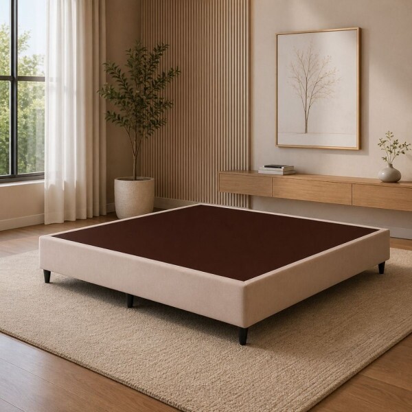 BASE BOX 138X188X30 ORTOBOM SOMMIER LINHO BEGE