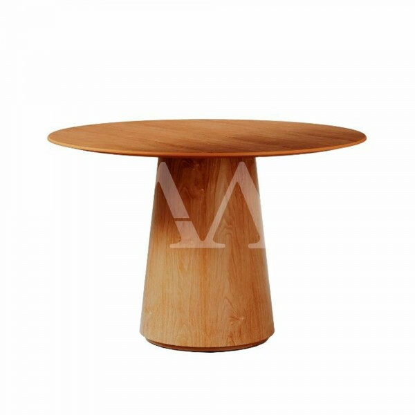 MESA IMCAL ZARA 1.35 TAMPO LAMINADO REDONDA CINAMOMO