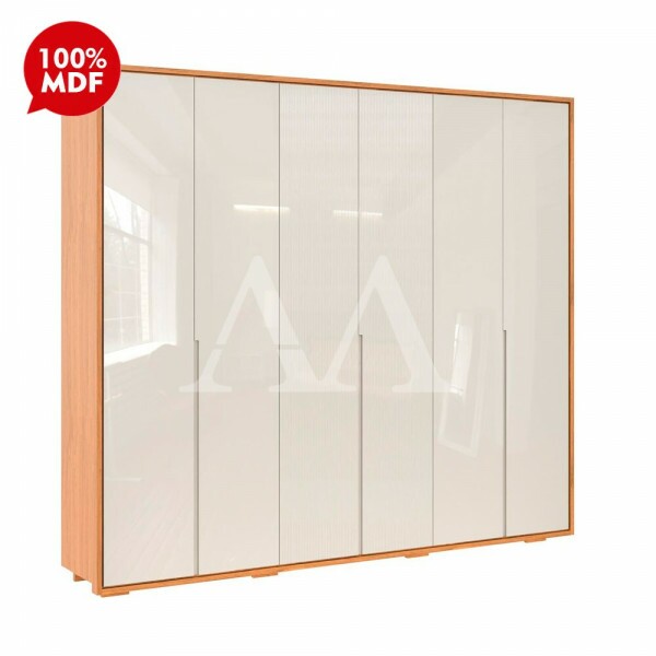 ROUPEIRO 6P ABRIR 6G ROBEL CONCEPT 2.7 LISO C/ PES FREIJO / OFF WHITE