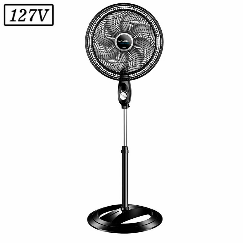 VENTILADOR MONDIAL VTX-40C-8P TURBO COLUNA 40CM 8 PAS 3 VEL 127V PRETO VENTILADOR MONDIAL VTX-40C-8P TURBO COLUNA 40CM 8 PAS 3 VEL 127V PRETO