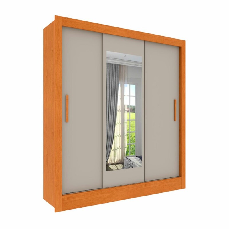 ROUPEIRO 3P. CORRER 4G TCIL VITORIA C/ESPELHO C/PES CINAMOMO/OFF WHITE