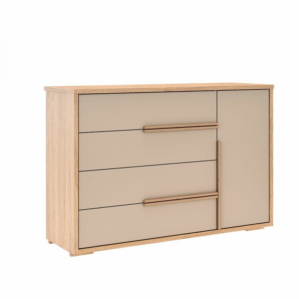 COMODA SAPATEIRA 4G 1P. ROBEL CONCEPT PUX PERFIL HANOVER/FENDI LISO