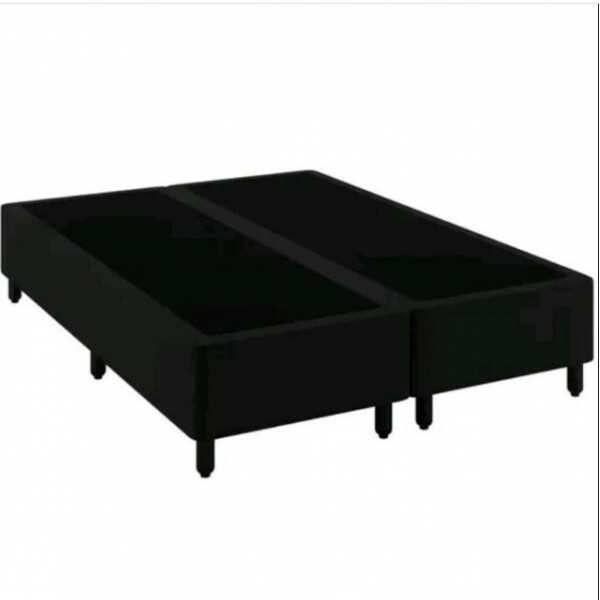 BASE BOX 158X198X27 BIPARTIDA MERON PRETO