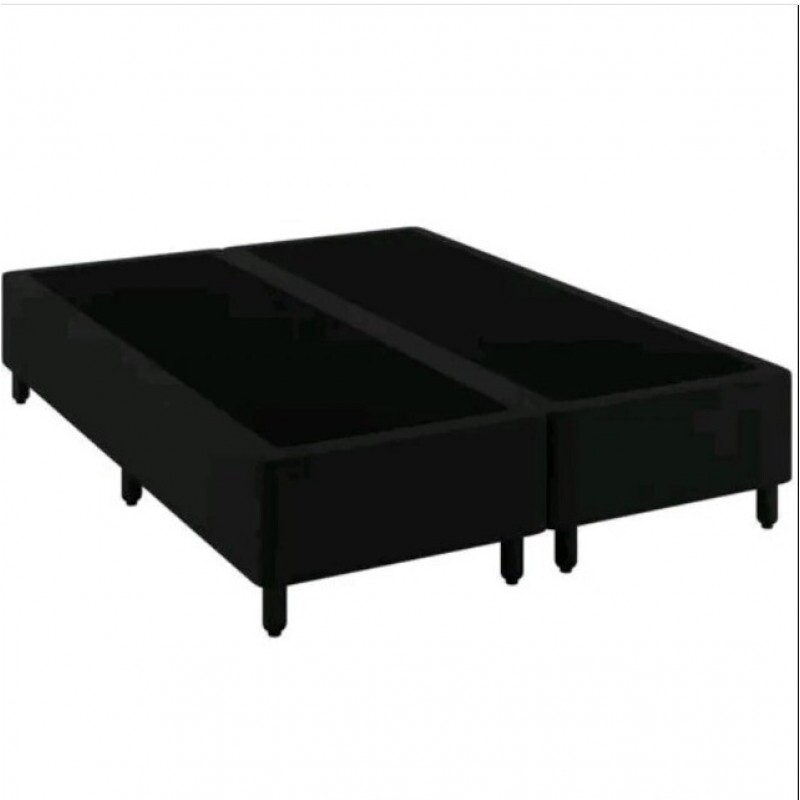 BASE BOX 158X198X27 BIPARTIDA MERON PRETO