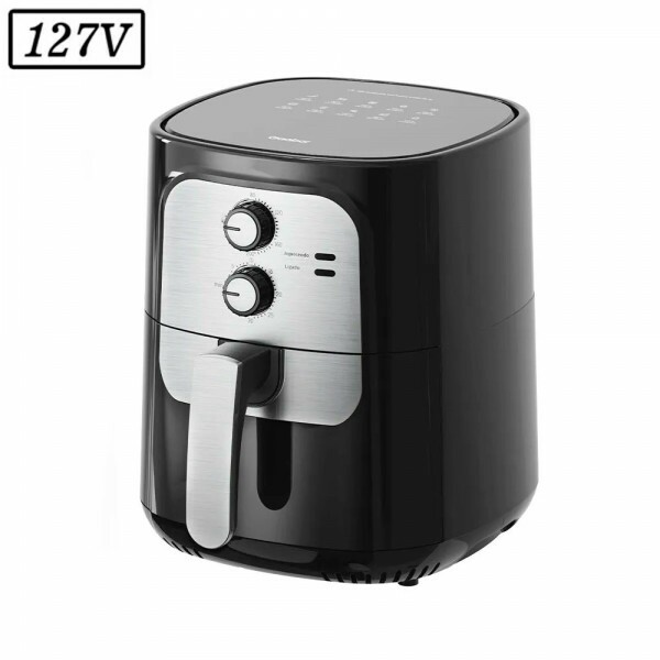 FRITADEIRA 5,5L GAABOR AIR FRYER VINTAGE AF-65M01AS 1400W 127V PRETO/PRATA FRITADEIRA 5,5L GAABOR AIR FRYER VINTAGE AF-65M01AS 1400W 127V PRETO/PRATA