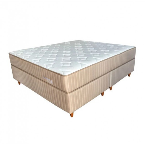 CJ BASE BOX/COLCHAO 198X203X72 PLUMATEX LUNNA PLUS MOLAS ENSACADAS