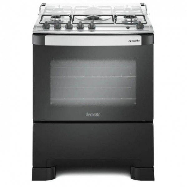 FOGAO 5B MUELLER DECORATO PRETO FOSCO
