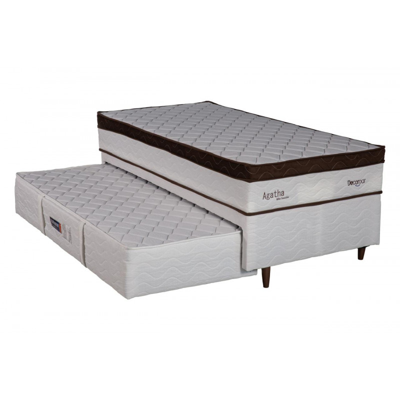 CAMA BOX 88X188X68 DESIGN AGATA MOLAS ENSACADAS C/AUXILIAR CAMA BOX 88X188X68 DESIGN AGATA MOLAS ENSACADAS C/AUXILIAR