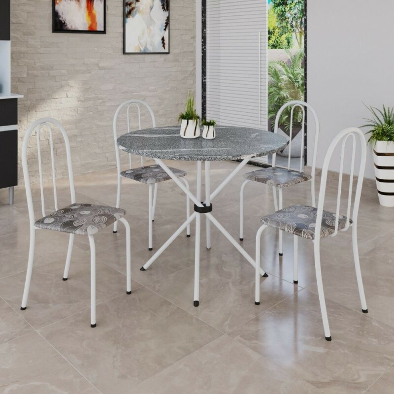 CJ MESA SOMA 4C ANE B 75CM REDONDA GRANITO TOPAZIO PARAOPEBA BRANCO CJ MESA SOMA 4C ANE B 75CM REDONDA GRANITO TOPAZIO PARAOPEBA BRANCO