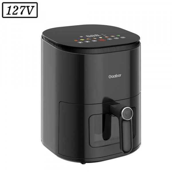 FRITADEIRA 4,2L GAABOR AIR FRYER DUO TOUCHSCREEN AF-45T02AS 127V PRETO