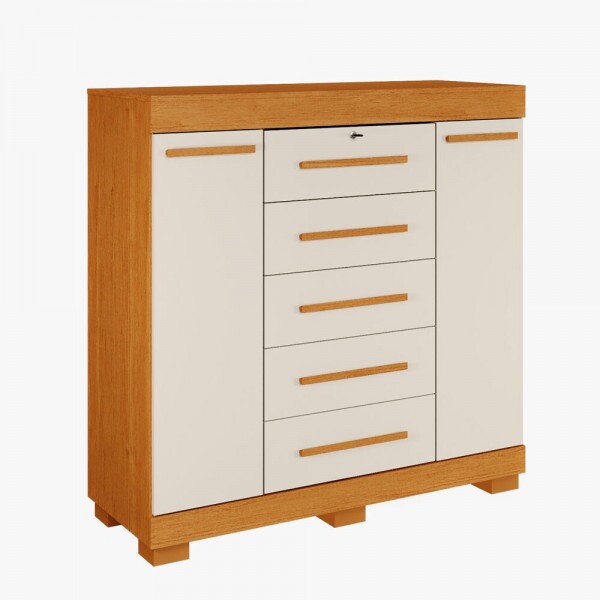 COMODA 5G ACP DIANA C/SAP C/CHAVE CINAMOMO/OFF WHITE COMODA 5G ACP DIANA C/SAP C/CHAVE CINAMOMO/OFF WHITE