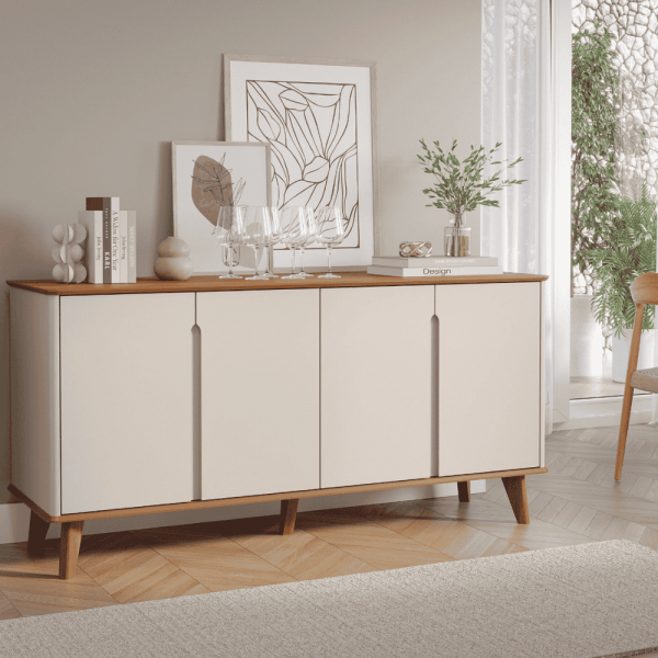 BUFFET CIMOL SERENA CINAMOMO/OFF WHITE