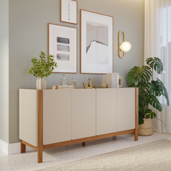 BUFFET CIMOL ARACA NATUAME MADEIRA/OFF WHITE