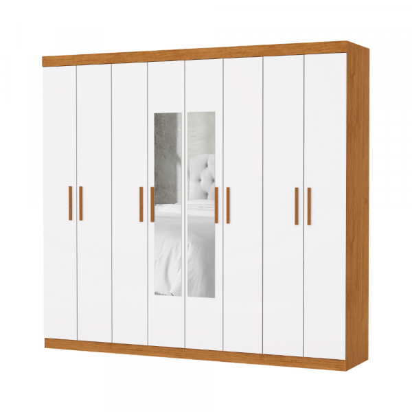 ROUPEIRO 8P. ABRIR 4G CARIOCA RUBI C/ESP E C/PE CINAMOMO/BRANCO