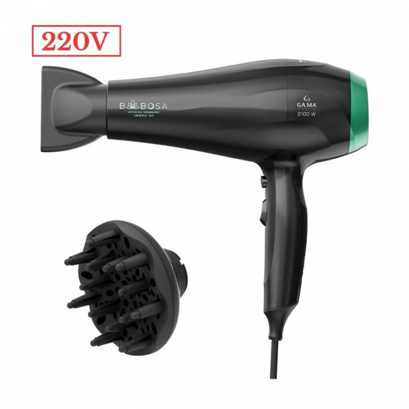 SECADOR DE CABELO GAMA BABOSA CERAMIC ION 2100W 220V SECADOR DE CABELO GAMA BABOSA CERAMIC ION 2100W 220V