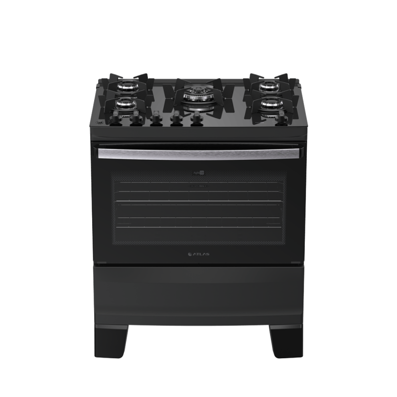 FOGAO 5B ATLAS AGILE UP MESA VIDRO PRETO 25