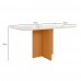 CJ MESA 6C POLIMAN HELO RETANGULAR 160X80 TAMPO CHANFRADO C/VIDRO CAD JADE FREIJO UV/OFF ACETINADO