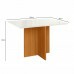 CJ MESA 4C POLIMAN HELO RETANGULAR 120X80 C/VIDRO CAD JADE FREIJO UV/OFF WHITE